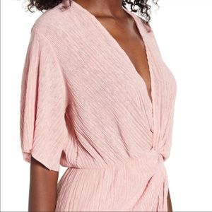 NORDSTROM Dolman Plissé Midi Dress
